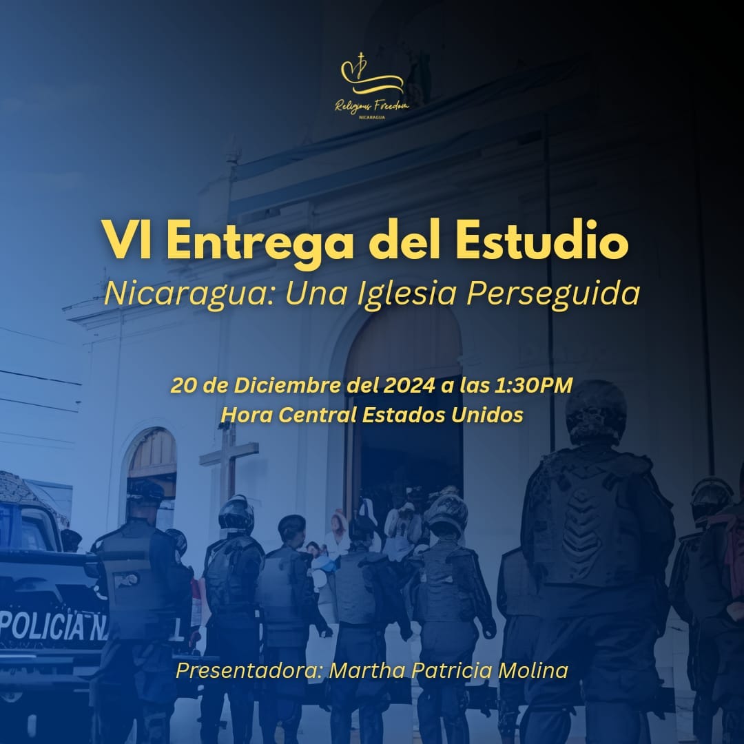 #Agenda Presentación del informe: Nicaragua: Una iglesia perseguida. 

fuentesconfiables.com