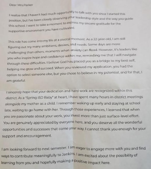 Cecily Parker (@cwilli510) on Twitter photo The Best Christmas Gift are the words from the ones you serve. My community, staff, and students are my customers. <a href="/HilarionMartin1/">Hilarion Martinez</a> <a href="/SISD_CoA/">K. Cuellar</a> The Best Christmas Gift are the words from the ones you serve. My community, staff, and students are my customers. <a href="/HilarionMartin1/">Hilarion Martinez</a> <a href="/SISD_CoA/">K. Cuellar</a>
