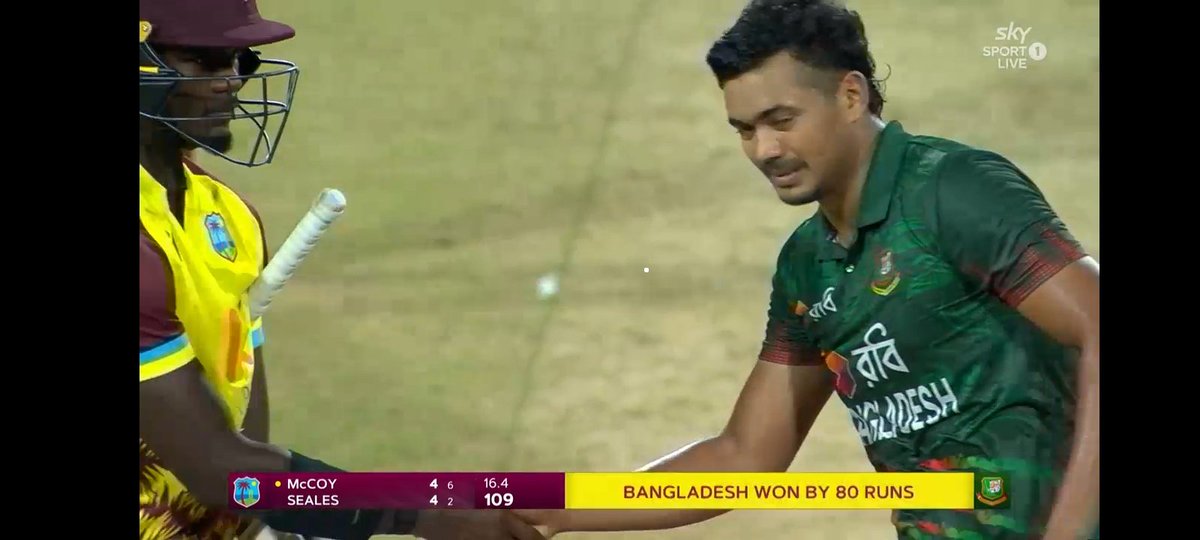 Shuvo10976159's tweet photo. Historical moment for @BCBtigers !! Team Bangladesh white washed team west Indies on their doil in T20 series. #bdvswi https://t.co/YpUsGGHAHW