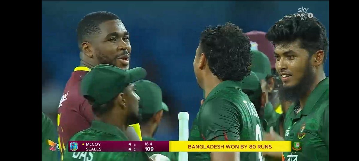 Shuvo10976159's tweet photo. Historical moment for @BCBtigers !! Team Bangladesh white washed team west Indies on their doil in T20 series. #bdvswi https://t.co/YpUsGGHAHW