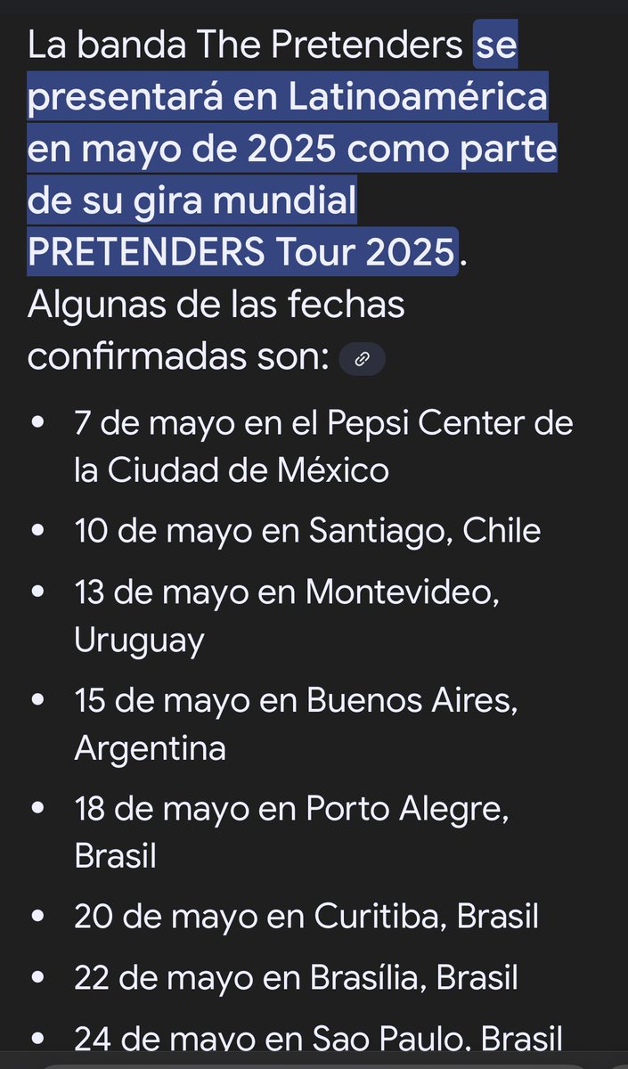 ¿Alguien que traiga a PRETENDERS por aquí 2025? Hablen, hay quorum.
