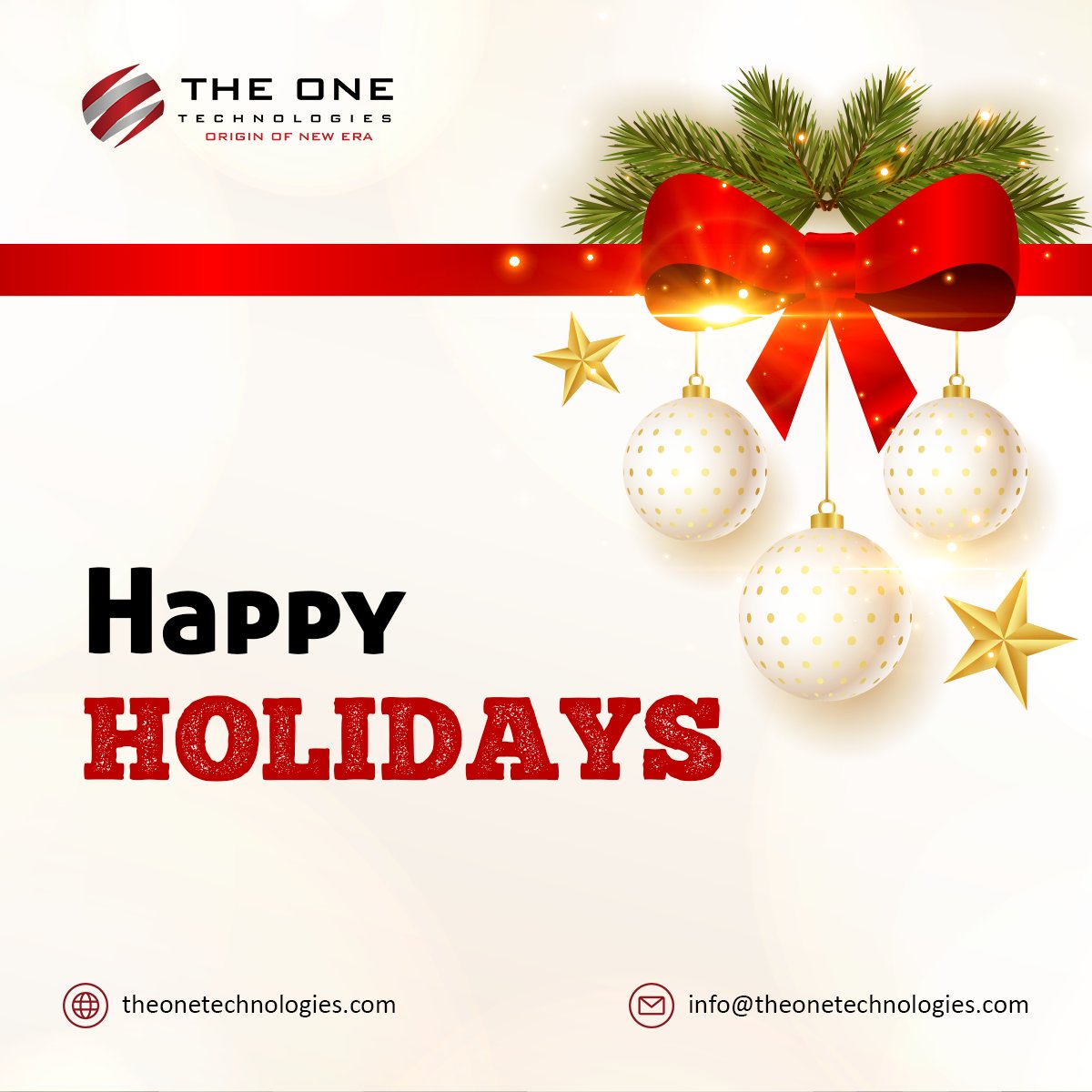 TheOne_Tech's tweet image. 🎄✨ Happy Holidays! ✨🎄 

Wishing you a season filled with joy, laughter, and cherished moments with loved ones. May your holidays sparkle with happiness and your New Year shine with success! 🌟 

#HappyHolidays #SeasonOfJoy #HolidayCheer #FestiveVibes #TheOneTechnologies