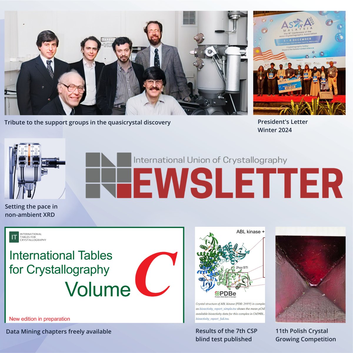 📚 Check out the latest news from the community and industry, including an exciting feature on the 11th Polish Crystal Growing Competition for Schools 2024 and recent highlights from IUCr journals!