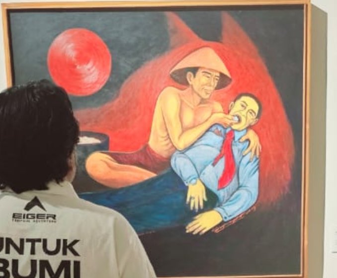 Galeri Nasional Beredel Pameran Tunggal Yos Suprapto Saat Pembukaan

Pada Kamis (19/12), pameran lukisan tunggal karya Yos Suprapto bertajuk “Kebangkitan: Tanah Untuk Kedaulatan Pangan” di Galeri Nasional, Jakarta (19/12), batal dibuka. Pengunjung yang hadir pada malam pembukaan