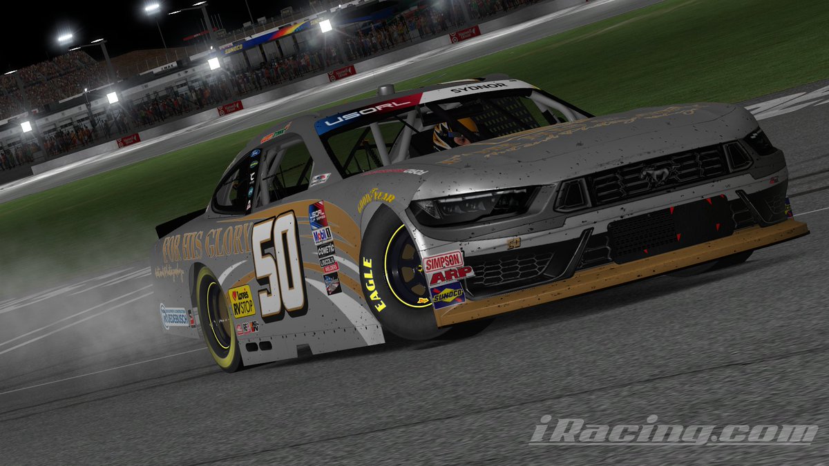 USORL_iRacing's tweet image. Garrett Sydnor comes out on top in Las Vegas after a five car brawl for the win! He takes the top spot in the standings after race 1 in the Chase!