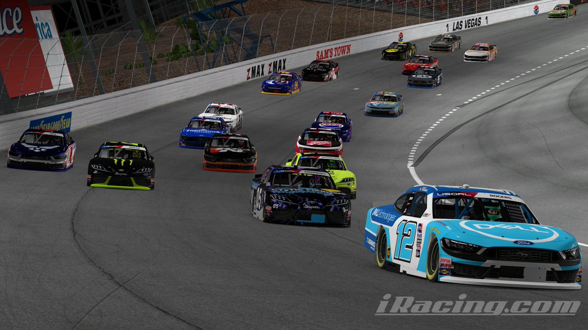 USORL_iRacing's tweet image. Garrett Sydnor comes out on top in Las Vegas after a five car brawl for the win! He takes the top spot in the standings after race 1 in the Chase!