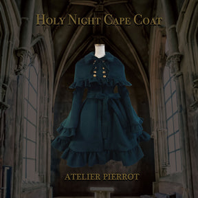 アトリエピエロ Holy Night Cape Coat black 🌹おすすめアイテム🌹 【ATELIER PIERROT】 Holy Night Cape Coat