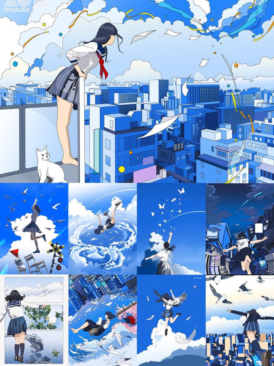 Gm good morning 💙🦋☁️