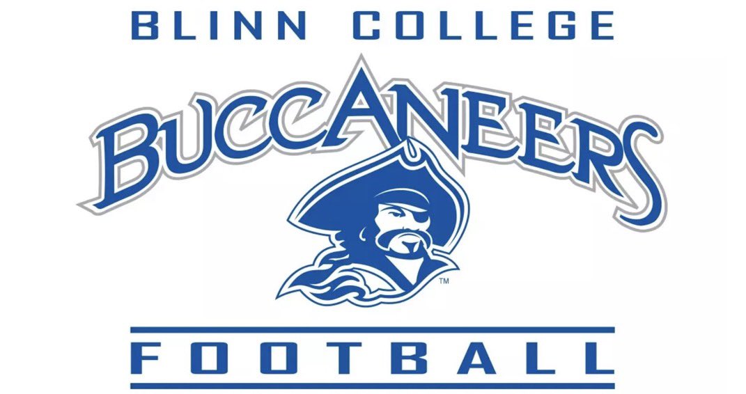 After a great conversation with <a href="/Coach_RyanMahon/">Ryan Mahon</a>, I am honored to announce my commitment to <a href="/blinn_football/">BLINN FOOTBALL</a>! Proud to be a Buccaneer. Thank you to the entire coaching staff.  Love this class program, and can’t wait to get down to Brenham, Texas to get to work with