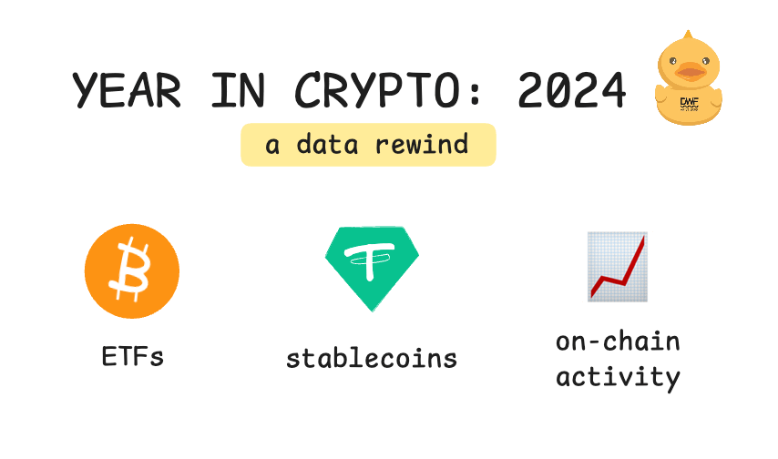 Year in Crypto: 2024 🐥

2024 has shaped up to be a pivotal year for crypto - from institutional participation to the growth in on-chain activity.

Let's recap the year by diving into the data below 👇🏽
