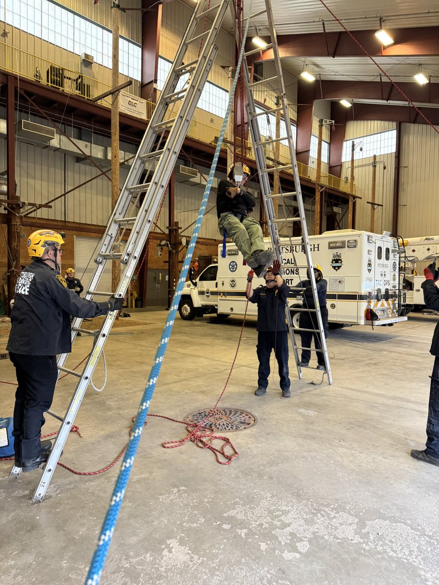 I’ve got probably the best job… ever. Annual confined space rescue training today. A few shots from going over some options for high directionals.
