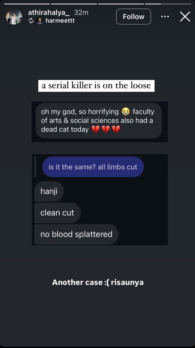 nolongerskek's tweet photo. Hi everyone, thankyou so much for the engagement but today, another cat, Lily has fallen victim to the same brutal tactic of dismemberment.

Please share🙏🏻
Kucing, anjing, tak boleh defend themselves but only our voices can. https://t.co/2xt1IbullJ