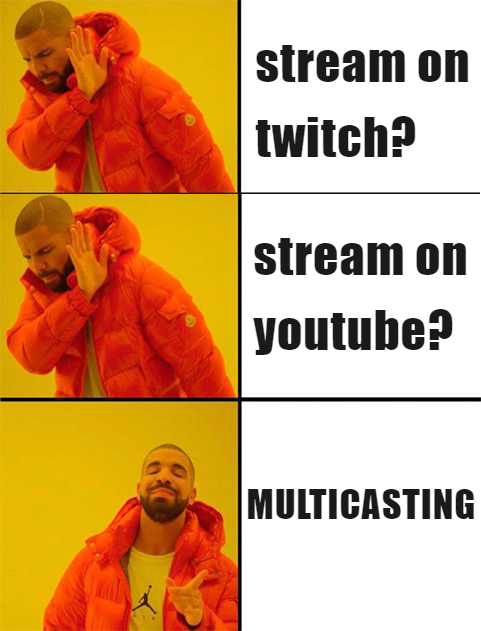multicasting the stream starting next week! stay tuned!