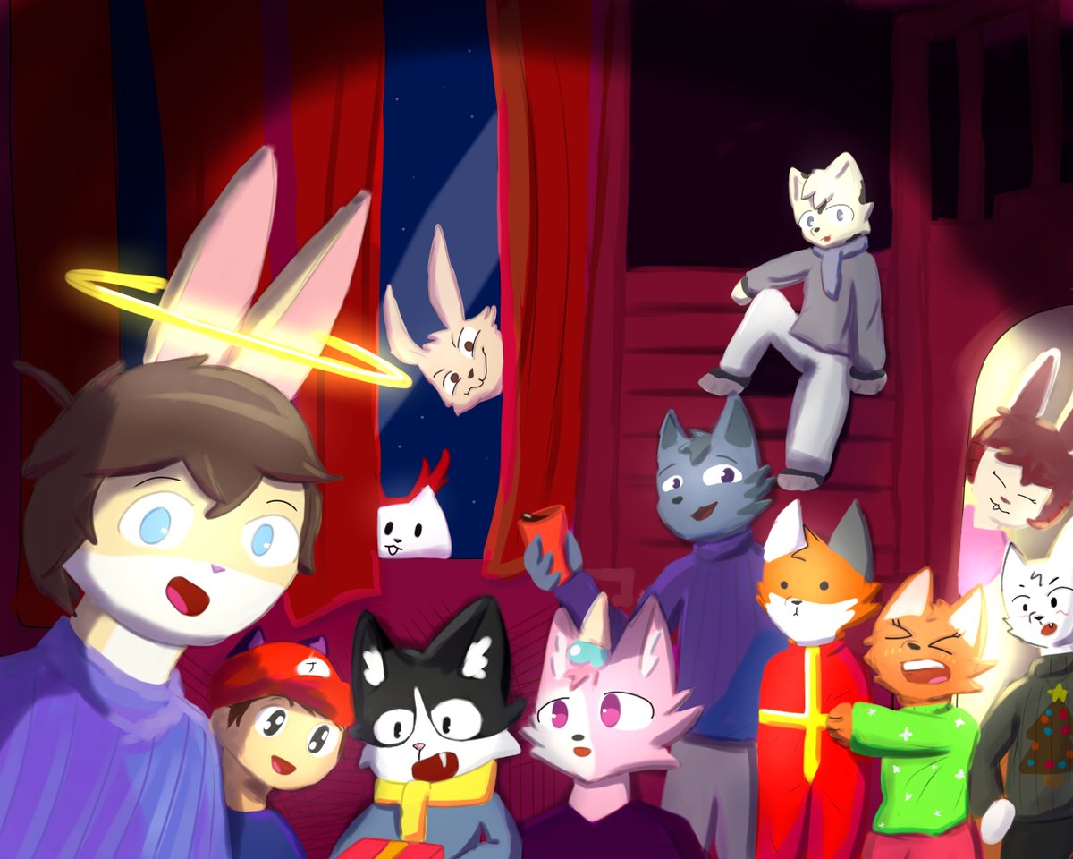 CristoFrxd's tweet photo. Dibujo de navidad con mis amigos que más me han acompañado este año @QuicenoJustin , mightniteR, @aikielgato  @iii_lalo_iii @Player_nix @tostiqw @Dartalet 
@PixelR_YT @Criss_en_roblox @260_cristian @ladelamasc6242 💖 https://t.co/KdcVG36r5S