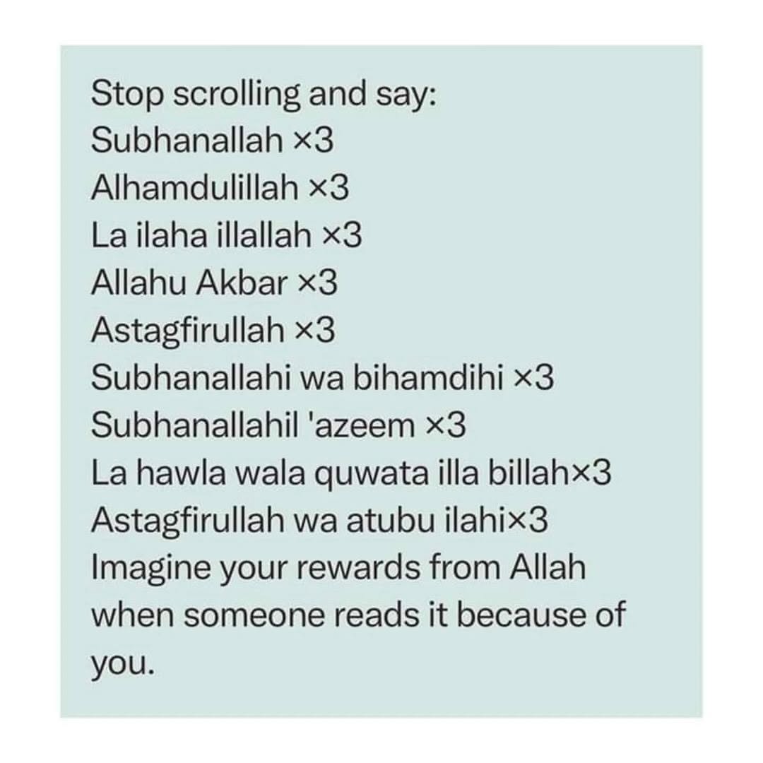 7signxx's tweet photo. Dhikr Reminder... https://t.co/JymKjiBVMS