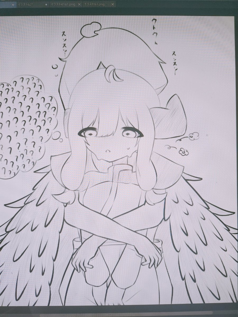 setback3939's tweet image. 線画完成✨