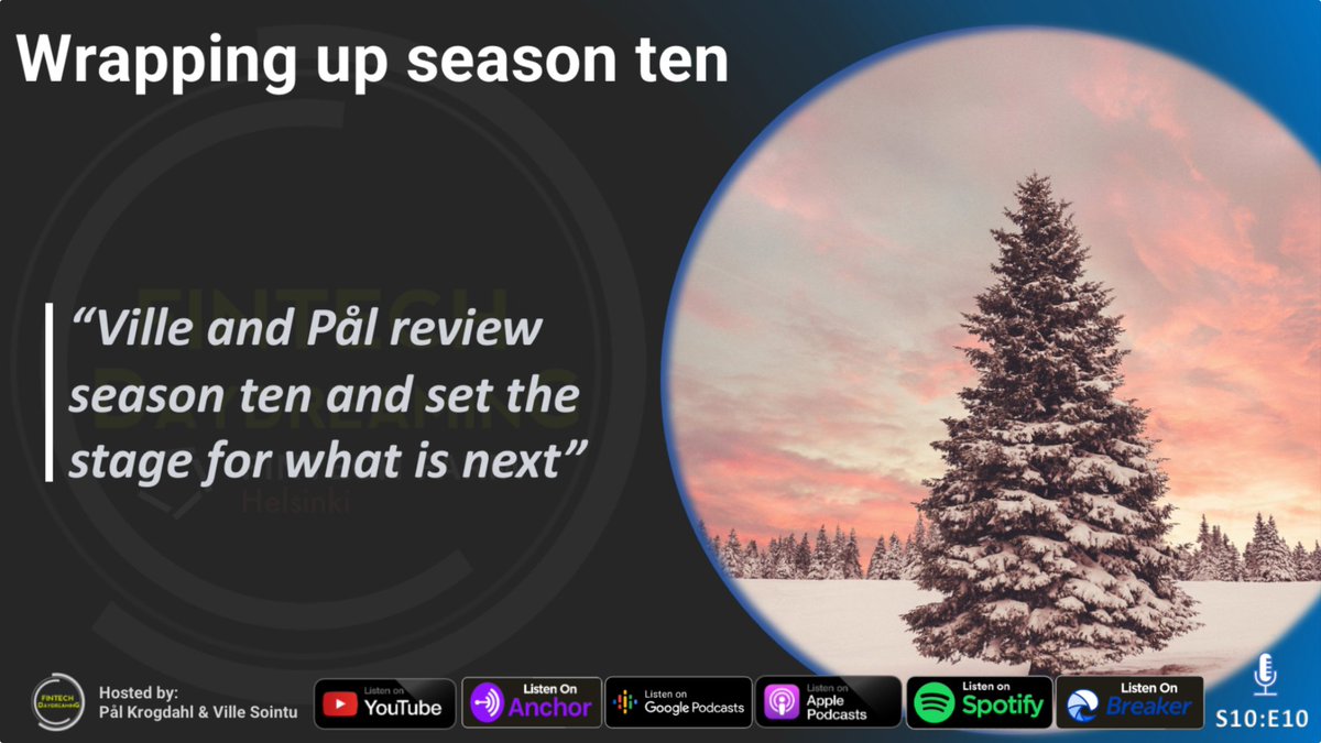 Celebrating Ten Seasons of Fintech Daydreaming!
🎬 YouTube - lnkd.in/dhi_4V5Y
🎧 Spotify - lnkd.in/dm5R8bTa
🎧 Apple - lnkd.in/d6fDvZHg
🌎 FintechDaydreaming.com