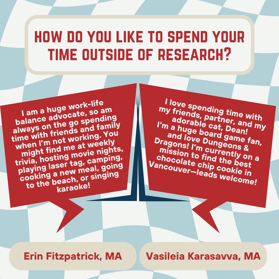 International Academy of Sex Research (@theiasr) on Twitter photo Hello all 👋
Meet our student reps, <a href="/vkarasavva/">Vasileia Karasavva (she/her)🌻</a> and <a href="/erintfitzy/">Erin Fitzpatrick</a> ! We have a very strong student community in the IASR and our student reps are here to answer any questions they may have and organize really fun student engagement activities! Hello all 👋
Meet our student reps, <a href="/vkarasavva/">Vasileia Karasavva (she/her)🌻</a> and <a href="/erintfitzy/">Erin Fitzpatrick</a> ! We have a very strong student community in the IASR and our student reps are here to answer any questions they may have and organize really fun student engagement activities!
