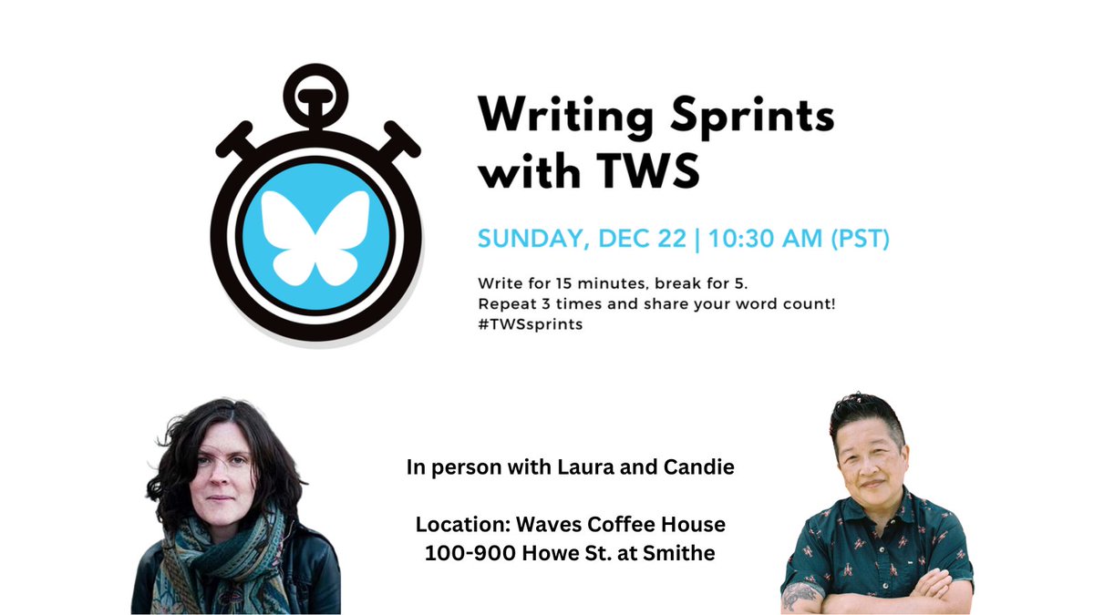 Hi everyone, we are holding the final 2024 #TWSsprints session in person at Waves Coffee House this Sun, Dec 22 at 10:30am (PST). We have moved to <a href="/bluesky/">bluesky</a>, so are looking forward to seeing you there! In 2025, we'll be in person March, June &amp; Sept &amp; online for other dates!