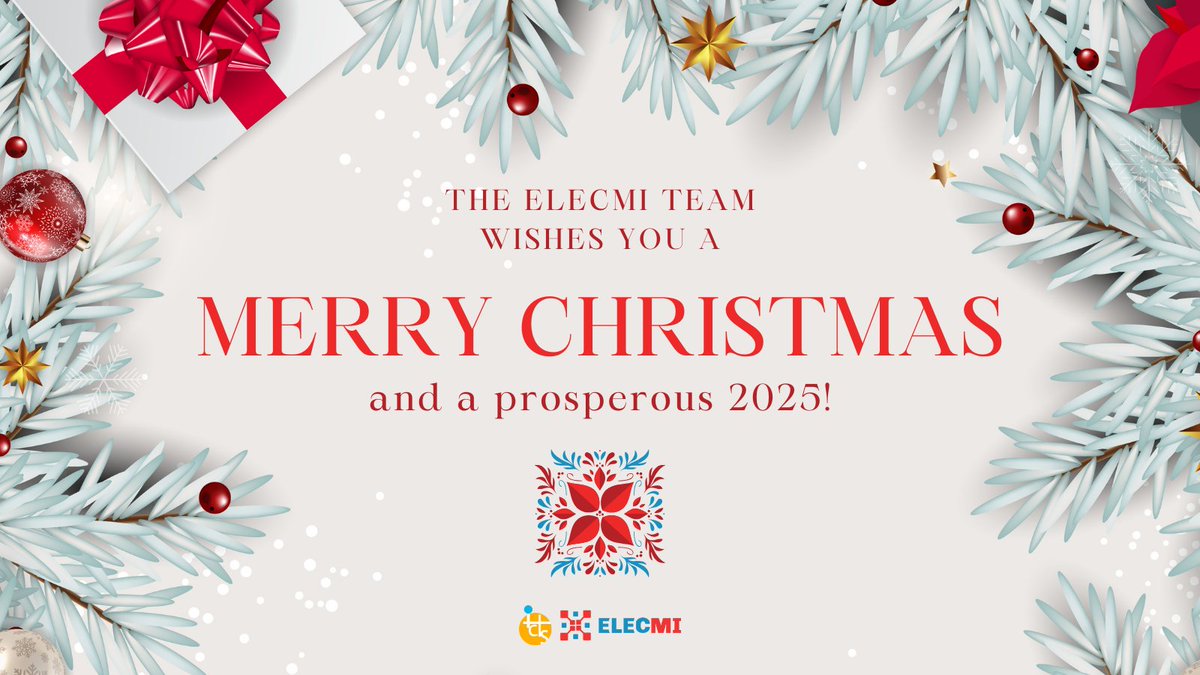 Elecmi_ICTS's tweet image. El equipo ELECMI os desea ¡FELICES FIESTAS! ☃️🎉🎄
Volveremos el 2 de enero ☺️ ✨