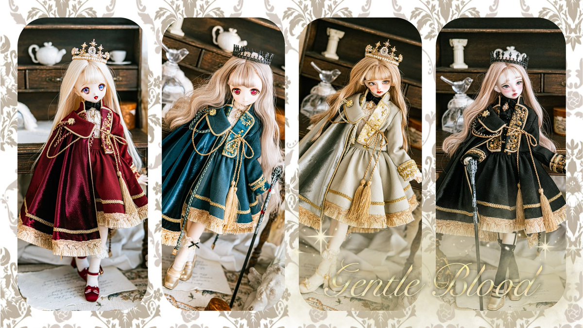 【新作】SERIES OF 🎖️Gentle Blood⚜️

💛S  size   1/4 doll
💚M size   1/3girl 
💙L  size   1/3boy 

RT+フォロー💟
1名様にマントをプレゼント

予約通販期間:
2024-12-21(土)21:00~12-29(日) 23:59

Oversea： psycho-lab.jp 

日本国内ショップ:   psycho-lab.booth.pm