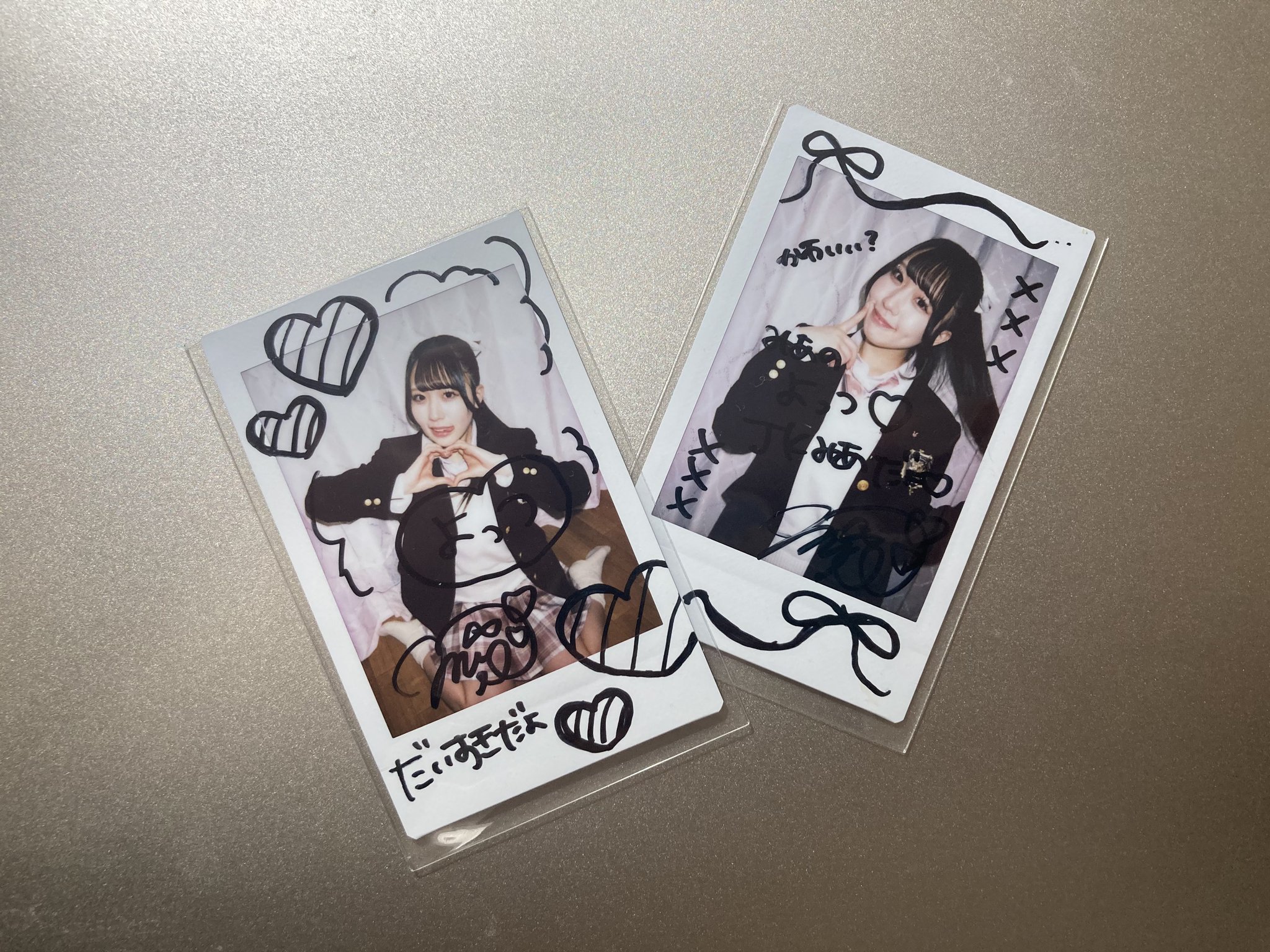 DKB E_CHAN イチャン サイン入りチェキ ポラ