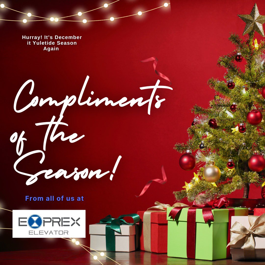 Exp_elevator's tweet image. We would like to express our heartfelt gratitude to all our clients for an amazing year.  We truly appreciate your Patronage, and we wish you all a joyful and festive holiday season.
#exprex_elevator