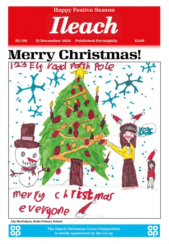This week’s covers: Issue on sale, Saturday 21 December, price £1.60. The Ileach wishes all our readers a Merry Christmas and a Happy New Year.