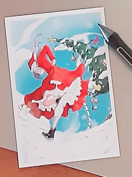 二人の絵描きさんのコラボ絵です前のクリスマス頃にセブンイレブンのコピー機をごそごそイジってたら出てきたものです今年も描いてくれればいいのにな～(残念だけど画質かなり荒くしてます、人様の絵を上げるのすごく気を使っちゃいますね) 