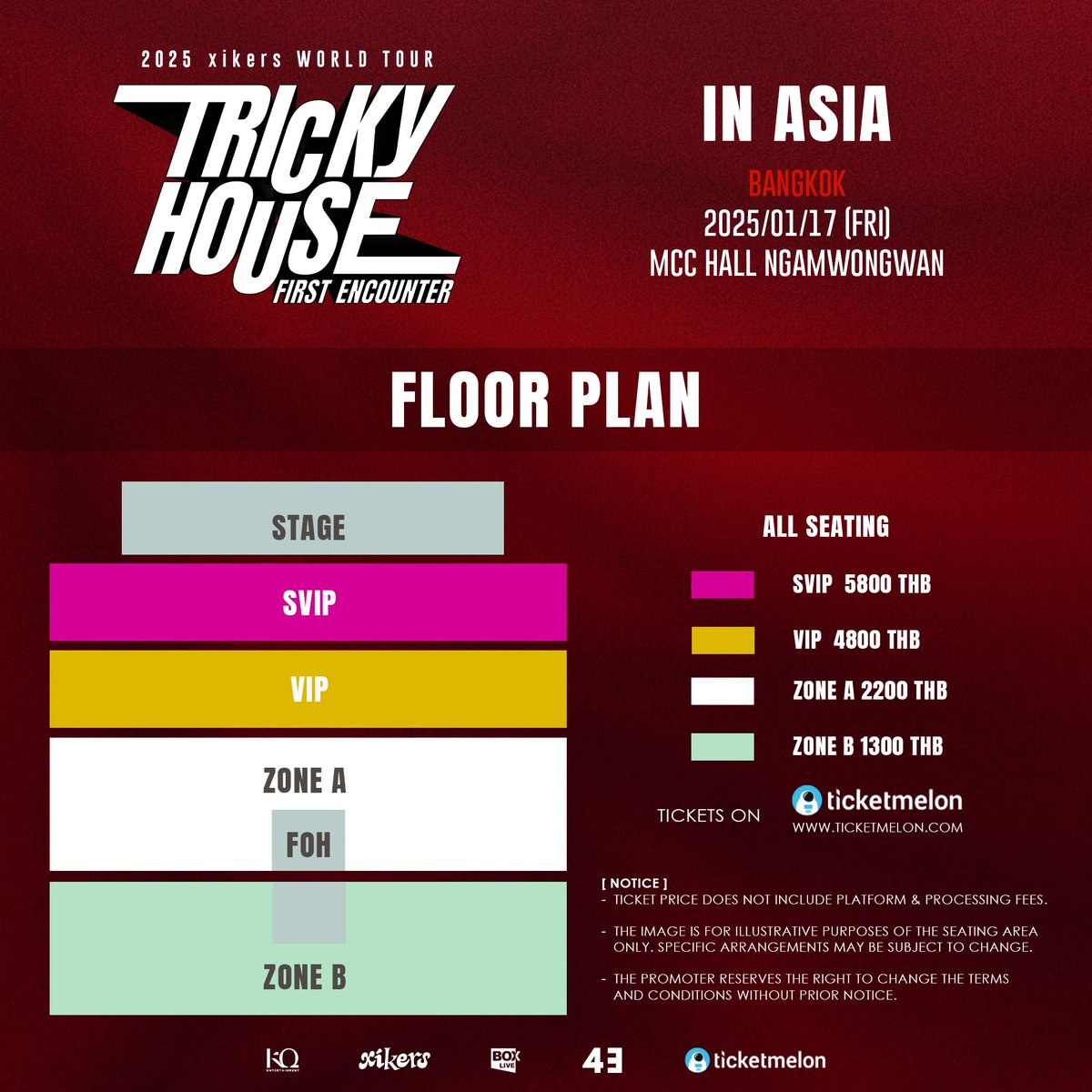 BoxLiveAsia's tweet image. พบกับ '2025 xikers WORLD TOUR TRICKY HOUSE : FIRST ENCOUNTER IN ASIA'เตรียมรับชมพลังล้นเหลือจาก @xikers_official

🗓️ 17มกราคม 2568, Bangkok, MCC Hall Ngamwongwan

เปิดขายบัตร: 26 ธันวาคม 2567 
🎫ticketmelon

#xikers #싸이커스
#xikers_WorldTour_TrickyHouse
#FIRST_ENCOUNTER_IN_ASIA