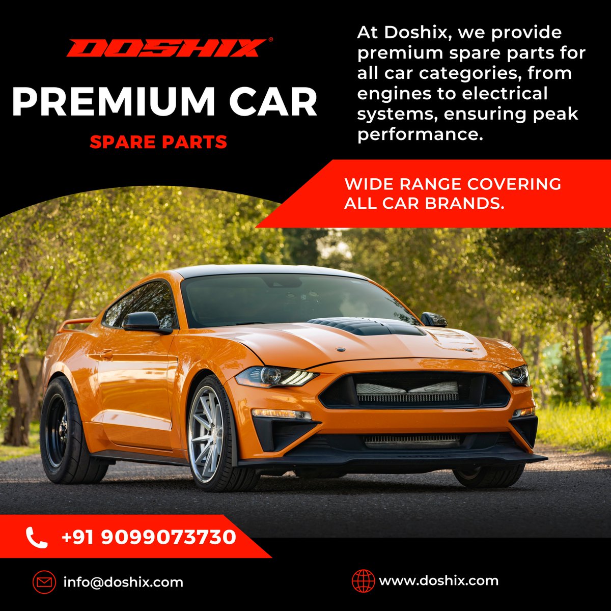 doshixautoparts's tweet image. Buy OEM Quality Car Parts from Doshix.
Quality beyond Expectation.

For Enquiry,
Contact us on info@doshix.com
Visit us on doshix.com

#doshix #automotive #autoparts #4wheelers #cars
