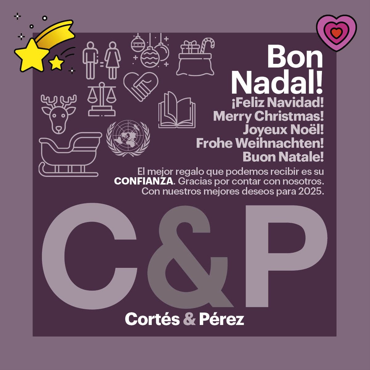 cortesyperez's tweet photo. ✨En Cortés y Pérez queremos expresar nuestro agradecimiento a clientes y colaboradores por su #confianza, que ha sido esencial para despedir este año con un balance muy positivo.
🎄Os deseamos una feliz #Navidad, con el compromiso de seguir compartiendo #éxitos el 2025. https://t.co/OIogUkxKXt