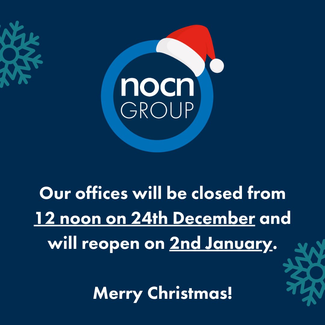 ❄️ PLEASE NOTE WHEN OUR OFFICES WILL BE CLOSED FOR CUSTOMER SERVICE ENQUIRIES OVER CHRISTMAS AND NEW YEAR. This includes <a href="/CPCS_NOCN/">Construction Plant Competence Scheme (CPCS)</a>.