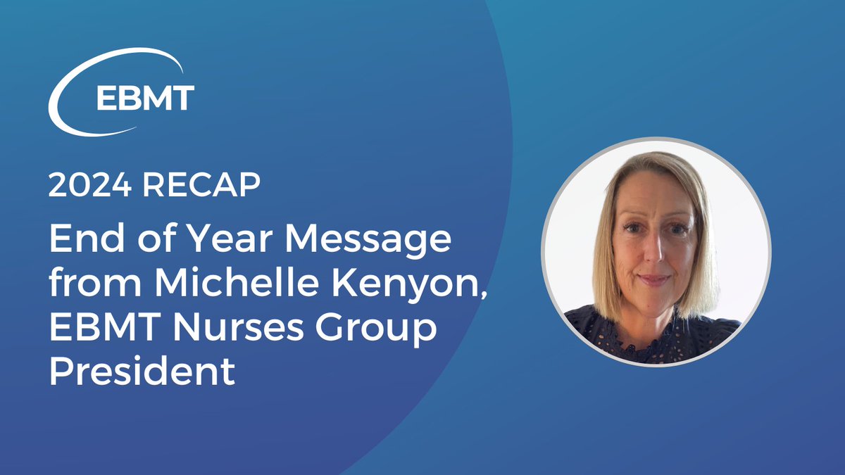 Discover Michelle Kenyon's End of Year message reflecting on this extraordinary 2024 for the EBMT Nurses Group! 🎉 So many milestones to celebrate, and more to look forward to in 2025 - together, we continue making a difference! 🙏 Read the full article ⬇️
ebmt.org/ebmt/news/end-…