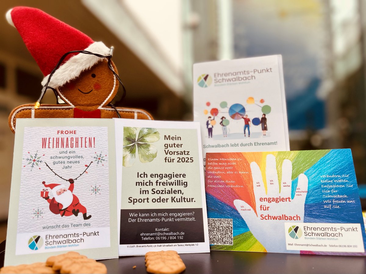 Unter dem Leitgedanken „Mein guter Vorsatz für 2025“ warb das Team des Ehrenamts-Punkts Schwalbach am vergangenen Freitag auf dem Schwalbacher Wochenmarkt für das Ehrenamt. Weitere Infos:  schwalbach.de/Im-Gespraech/P… _al