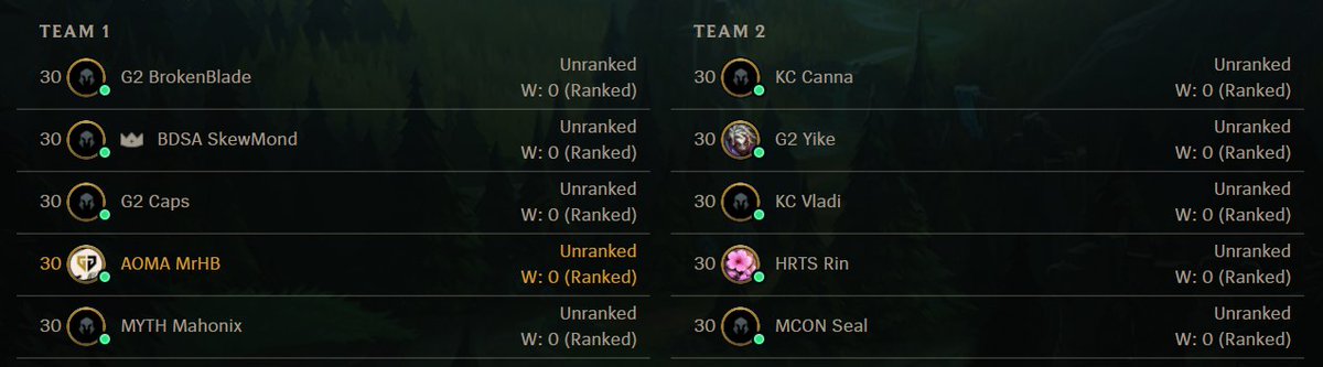 Had a blast playing champions queue in a budget G2 vs KC with <a href="/MahonixMan/">Mahonix</a> . So much fun to finally talk to and play with the players you have been watching for so long.