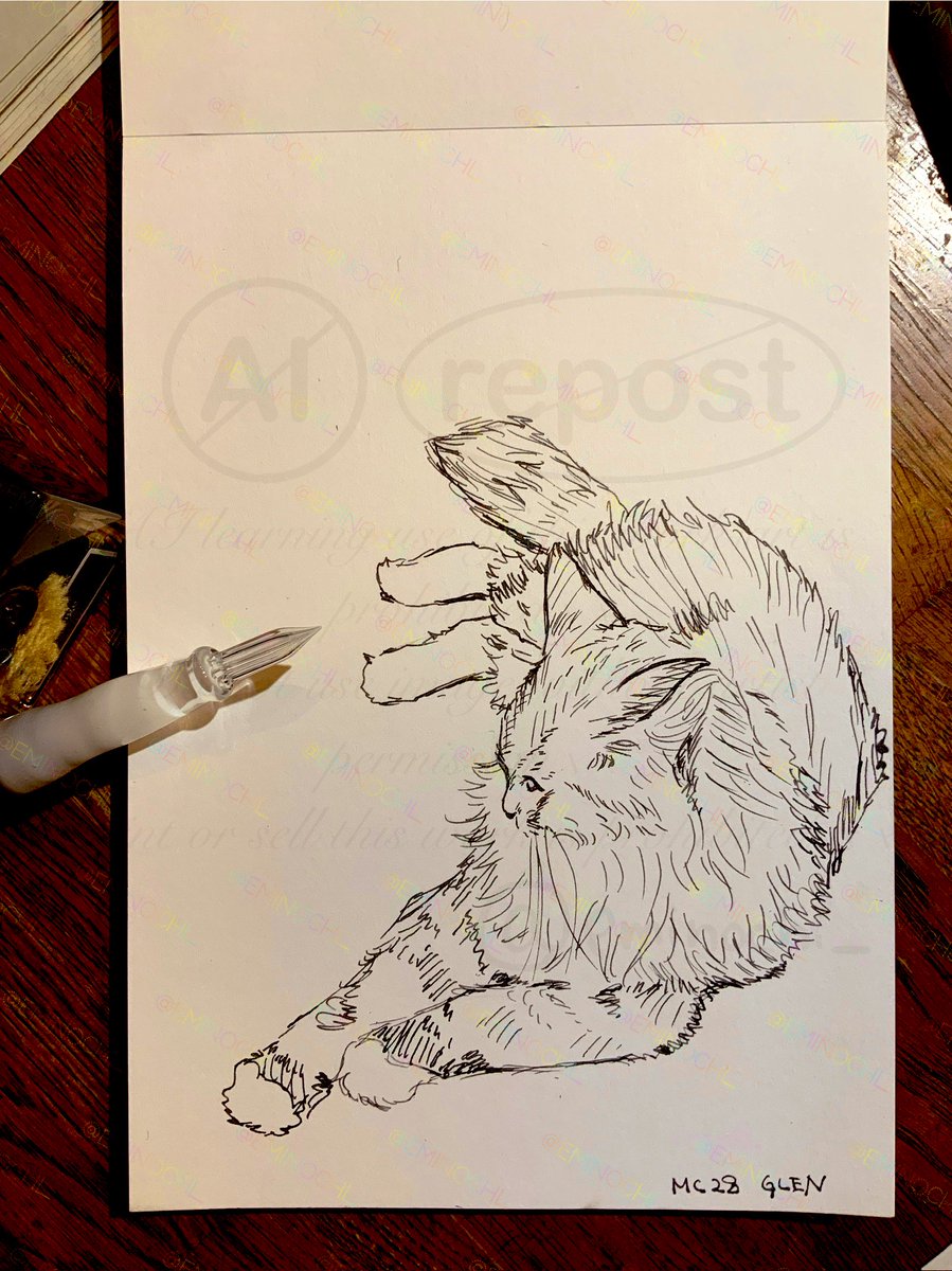 ウチの猫スケッチ🐈‍⬛🎨 28 GLEN

ガラスペン
エルバン