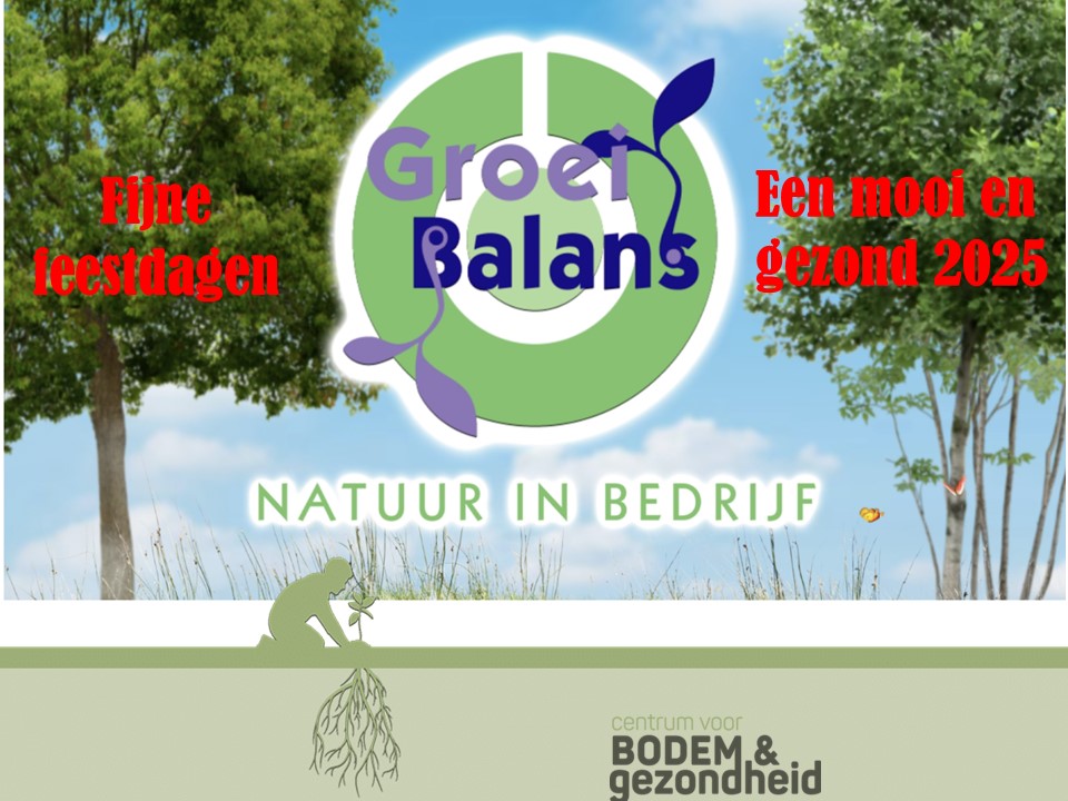 Graag willen we iedereen Fijne Feestadgen toewensen en een gelukkig, voorspoedig en gezond 2025. Met een super gezonde bodem onder jullie leven en bedrijf
