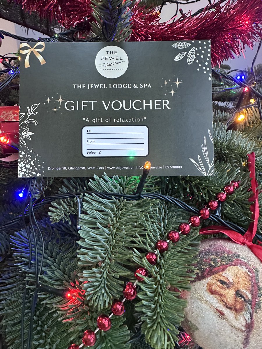 ✨Give someone the gift of relaxation this Christmas with a voucher from The Jewel lodge and Spa Glengarriff. ✨ 
e-vouchers and paper vouchers available.🎄

thejewel.ie/product-catego…