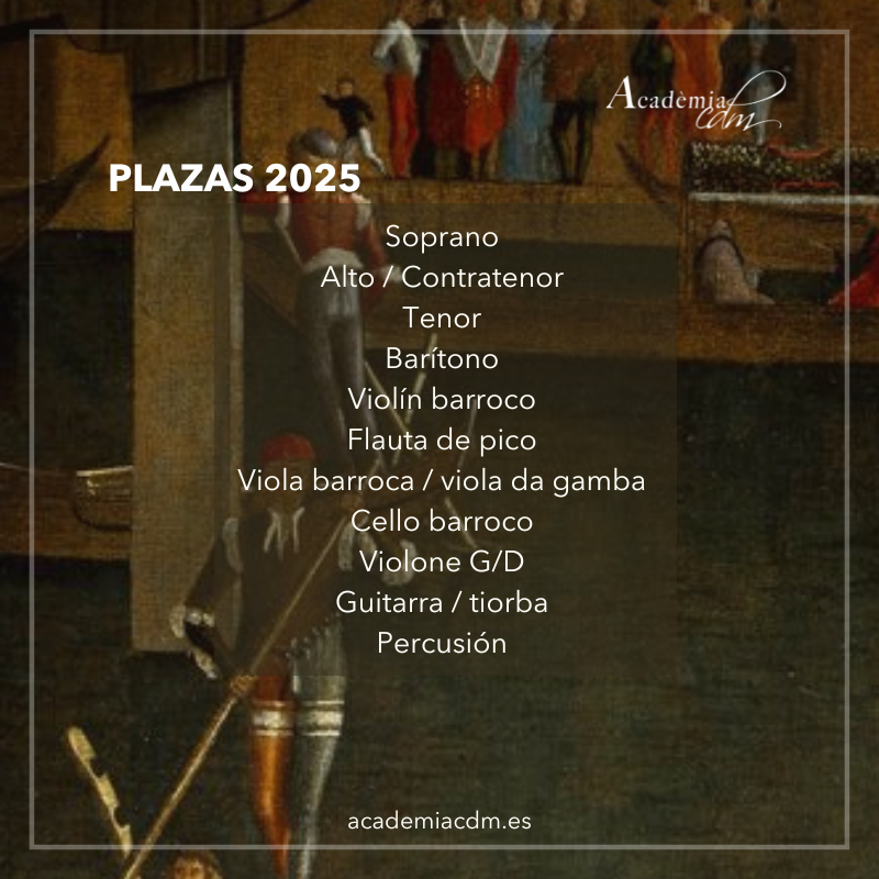 #AcadèmiaCdM t’ofereix una experiència enriquidora: connectar amb altres músics, participar en festivals i formar-te en un entorn únic i professional.

📥Inscripcions fins al 20/01/2025
ℹ️ academiacdm.es