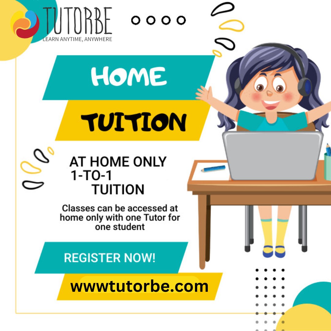 tutorbe_87790's tweet photo. #HomeTutor#OneOnOneLearning
#PersonalizedEducation#Private Tutoring#EducationMatters#IndividualAttention#FocusedLearning#Custom
LearningPlans#BoostYourGrades
#LearnAtYourPace

https://t.co/puuJWMSLLd
Subscribe our channel
https://t.co/qbSvK0IUAA
contact: 7479466101 https://t.co/RY72TCaUYu