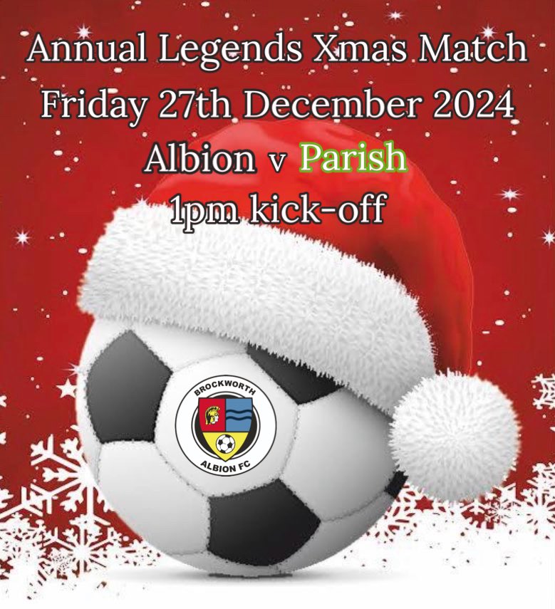 BrockAlbion's tweet image. Last call for names if want to play in Legends match on 27th. Teams drawn later today and released over weekend. Last years defending captain Batch will be taking charge of Albion again, hoping to nick the title on behalf of the Parish squad is captain @shaunmeakin10 ⚫️⚪️🟢⚪️