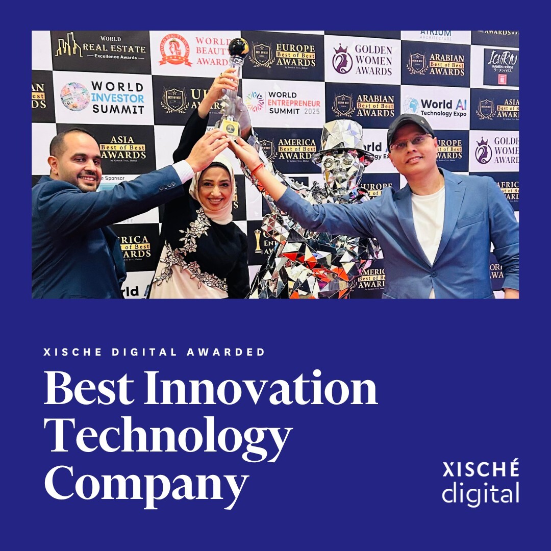 Proud moment for Xische Digital! We’ve been named “Best Innovation Technology Company” at the Arabian Best of Best Awards for our groundbreaking work with the UAE Government. 
A big THANK YOU to our team &amp; partners who made this possible!
.
.
#Innovation #TechExcellence #Xische