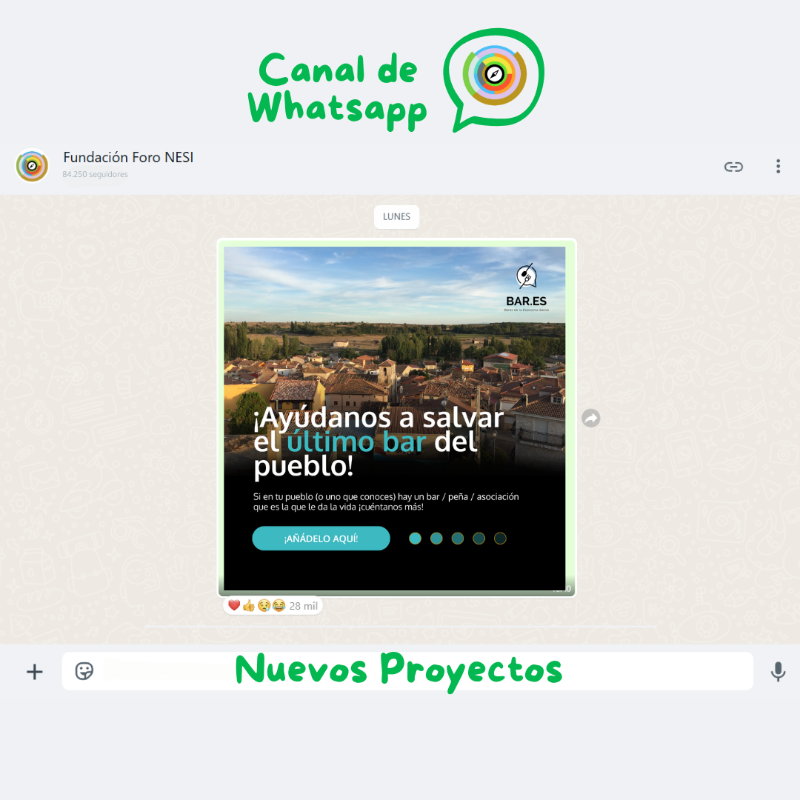nesiforum's tweet photo. ‼️¡Sigue conectado con NESI!

📲Únete a nuestro canal de Whatsapp para estar al tanto de las últimas noticias, eventos, webinars y novedades.

Link : https://t.co/UpN6ce9n5Y