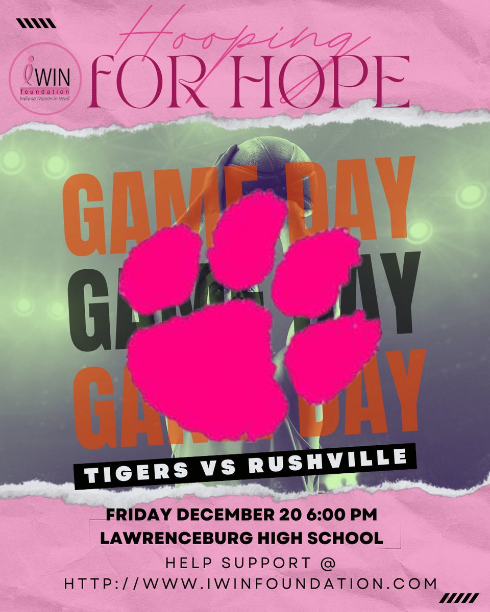 Gameday! Excited to partner with <a href="/LburgLadyTigers/">Lady Tiger Basketball</a> to bring you night one of Hooping for Hope Against Cancer! Come out pack the stands and support a great cause! All proceeds from raffles go to the <a href="/IWINFoundation/">IWIN Foundation</a>  6PM JV tip! Go Tigers!