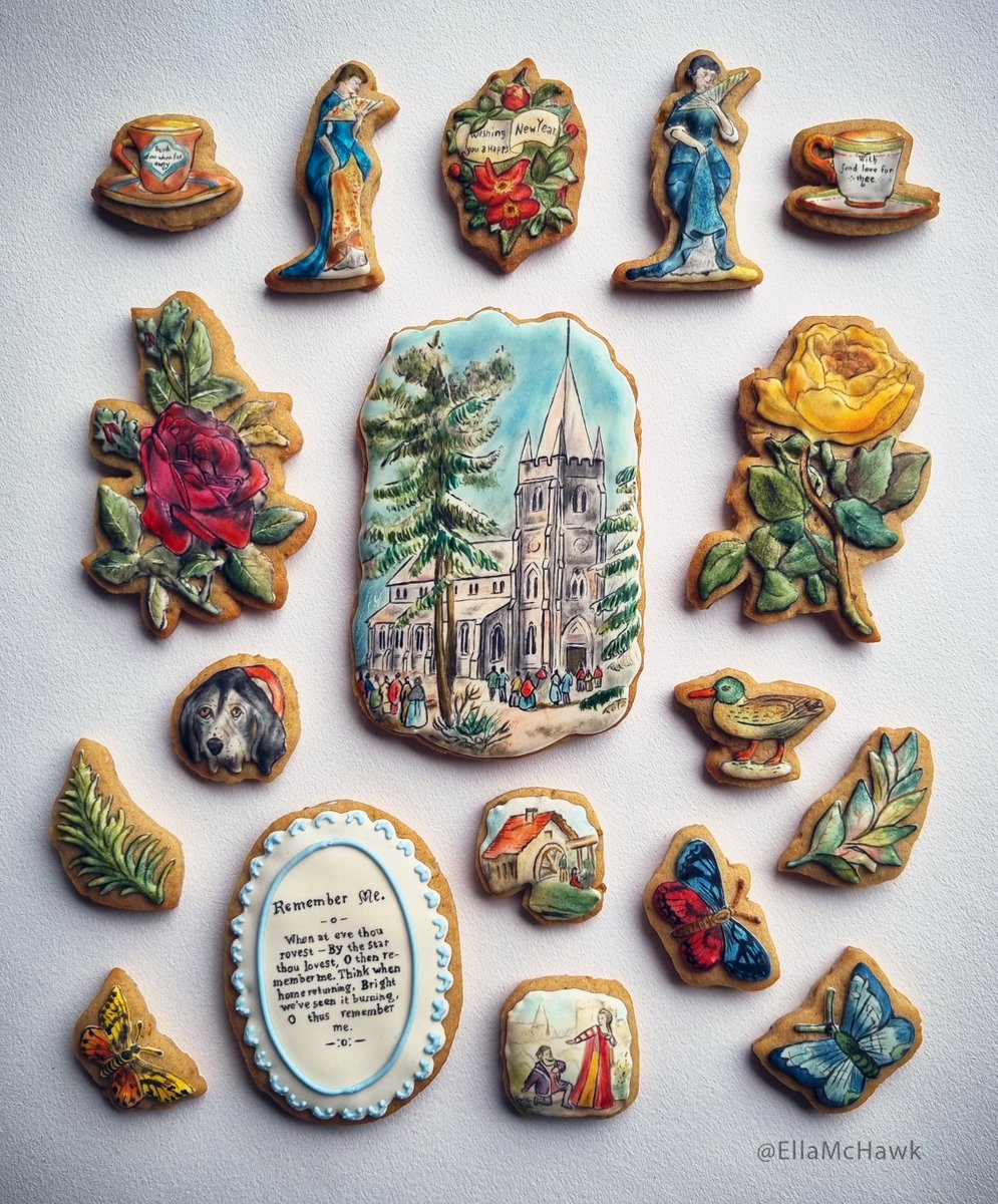 ’Tis the season for a biscuit set inspired by Victorian scrapbooking. 🍪

These festive scraps come from two scrapbooks in the @Powerhouse Collection, both thought to have been compiled by children between 1880 and 1890.