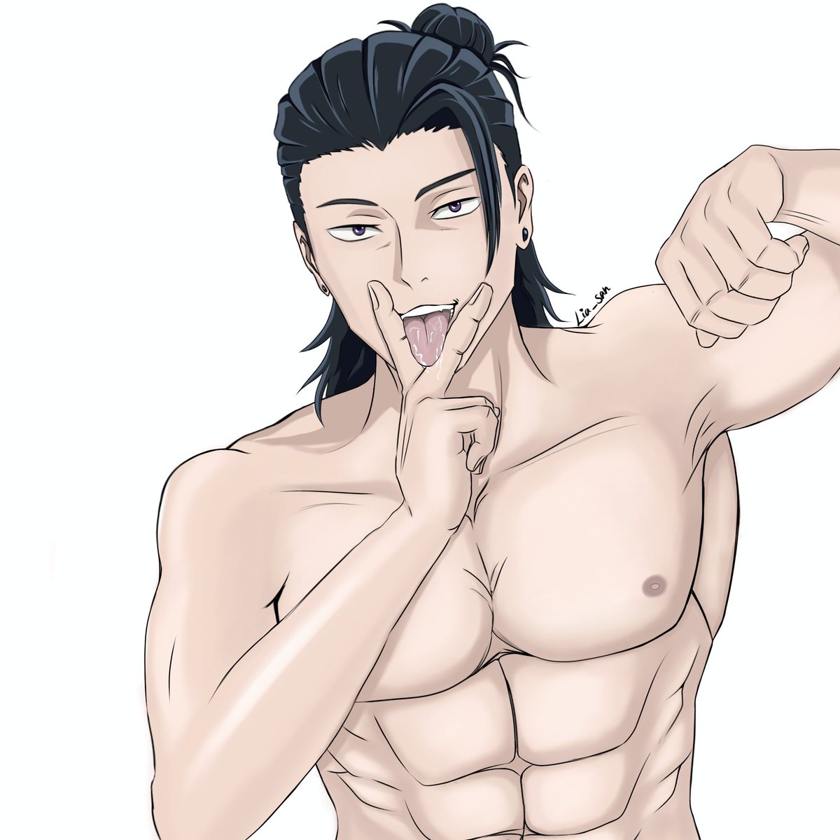 lia_sama01's tweet photo. Last year's the best I could draw was him.. 

#GetoSuguru #art #ArtistOnX #anime #illustration #digitalart https://t.co/fi62uXuHFx