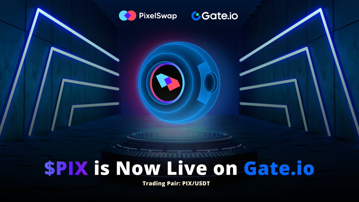 PixelSwap_io's tweet image. Official Announcement: $PIX is Now Live on @gate_io
💎 Trading Pair: $PIX / $USDT
⏳ Trading Begins: 10:00 AM UTC, 20th December 2024
🔗 Trading Link: gate.io/trade/PIX_USDT
Now, users can seamlessly trade $PIX and participate in the growth of the #PixelSwap ecosystem. This is…