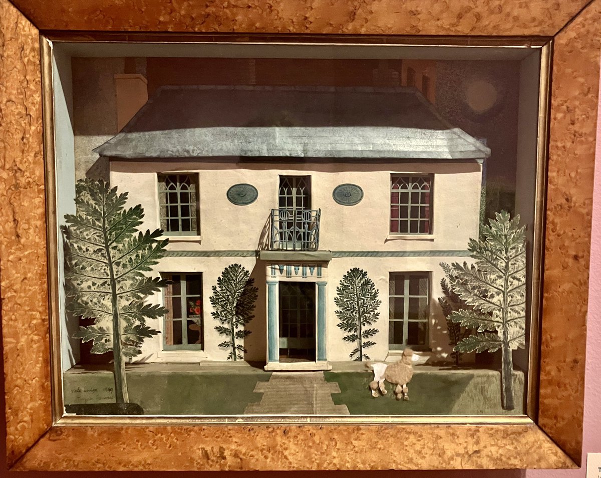 foodgrower's tweet photo. Really enjoyed the #TirzahGarwood exhibition #BeyondRavilious @DulwichGallery yesterday. Particularly like her #woodcuts and #collages plus her use of #leafprints which became trees in her pictures. Lovely to catch up with an old chum and superb lunch in #peckham #cafebritaly https://t.co/OIsfImohFg