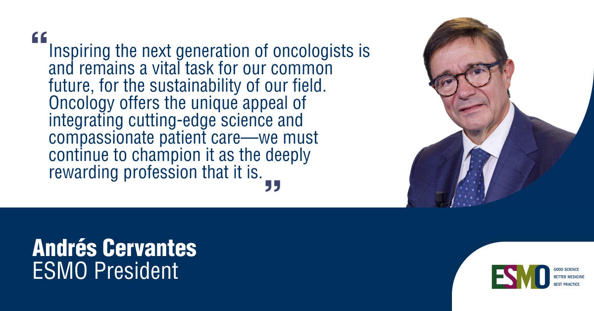 ESMO - Eur. Oncology (@myesmo) on Twitter photo The ESMO President Letter is out. As his term ends in 2024, <a href="/AndresC27622123/">Andres Cervantes</a> reflects on progress, challenges, and his vision for oncology’s future, focusing on care access, workforce resilience, and inspiring future oncologists.
📌ow.ly/hJvx50Uu06v The ESMO President Letter is out. As his term ends in 2024, <a href="/AndresC27622123/">Andres Cervantes</a> reflects on progress, challenges, and his vision for oncology’s future, focusing on care access, workforce resilience, and inspiring future oncologists.
📌ow.ly/hJvx50Uu06v